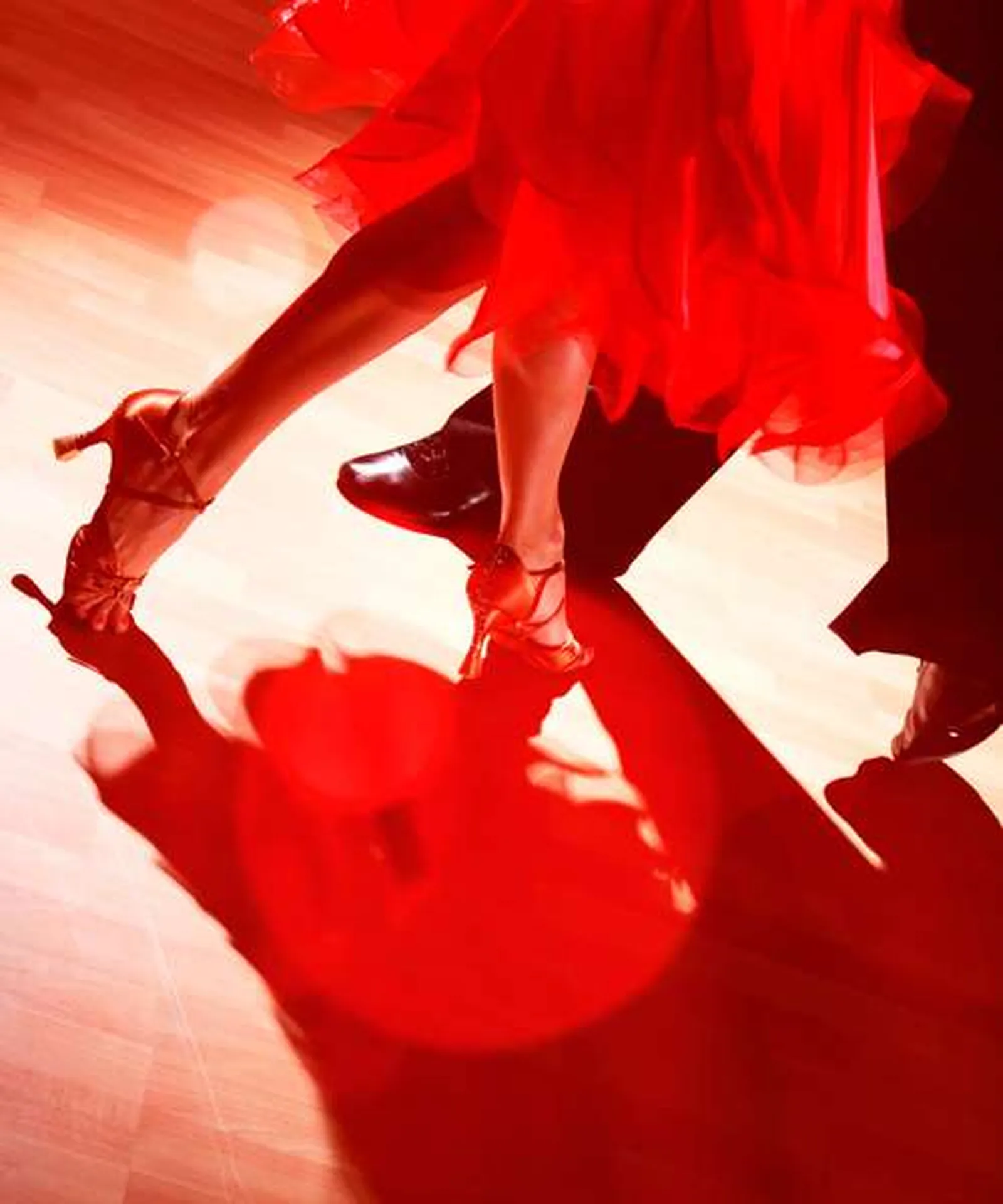 Couple dancing salsa